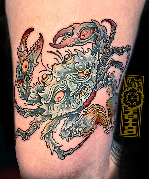 Heikegani crab tattoo copy