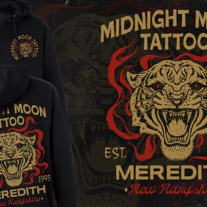 Midnight moon lightweight ( Jersey material ) zip up hoodie