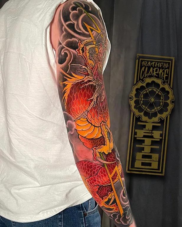 Red-Dragon-Sleeve-full-back-side