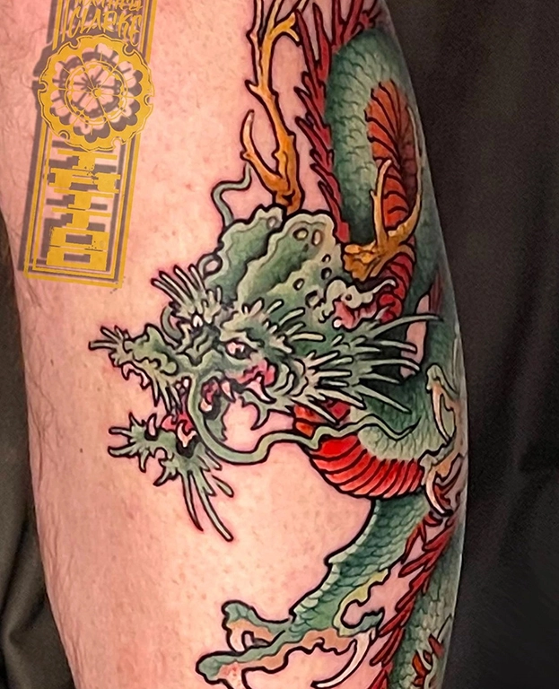 Dragon tattoo symbolism USA